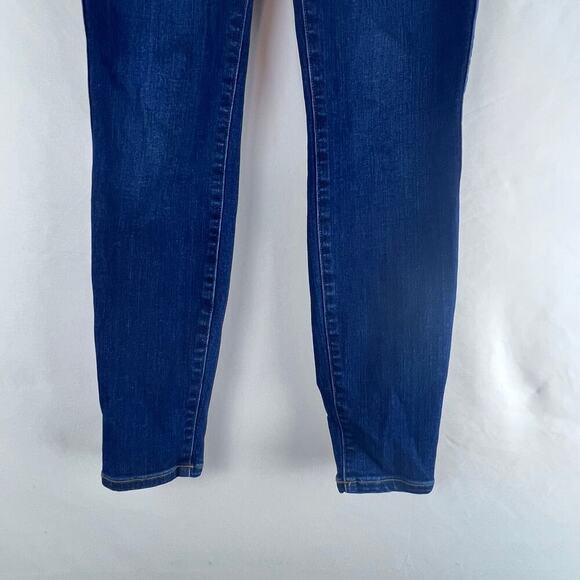 SPANX ANKLE SKINNY Distressed Blue Pull-on Jeans Jegging Size Small $128 - Picture 5 of 7